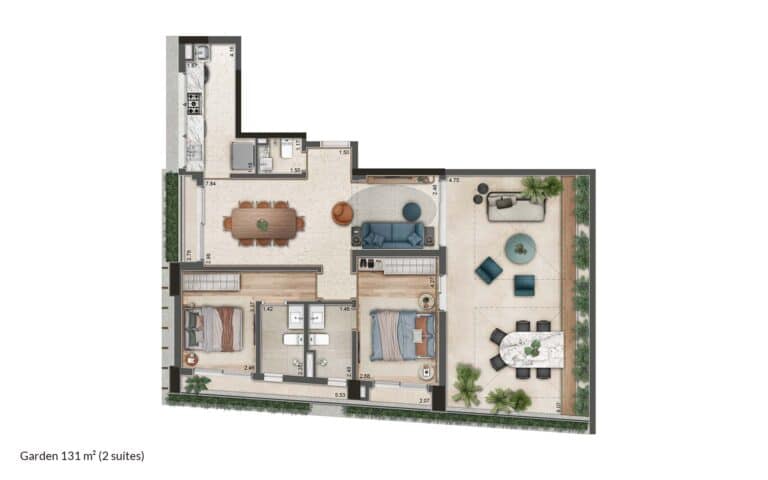 Garden-131-m²-2-suites